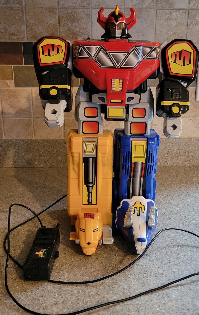 1994 Power Rangers Megazord by Saban Marchon 14" Remote Control Deluxe WORKS!